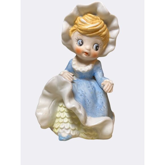 Adorable Pair Of Bisque Porcelain Girls With Bloomers - Picture 4 of 13